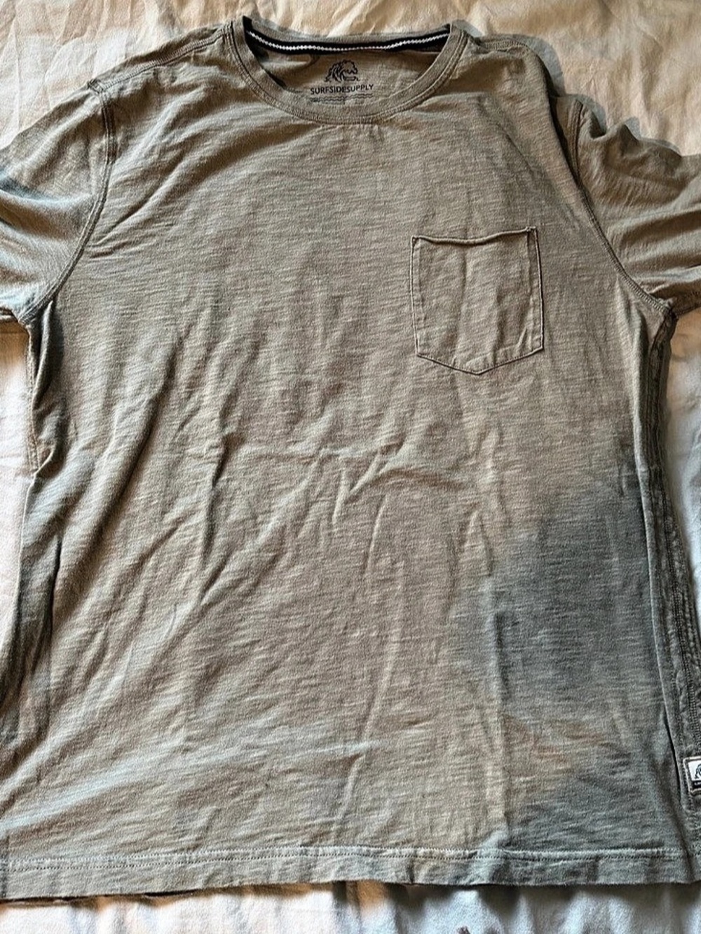 Surfside Supply Short Sleeve Pocket Tee in Green Size Large